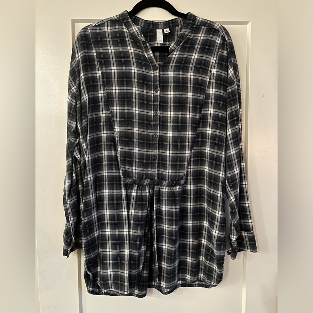 Flannel tunic top from Bp
